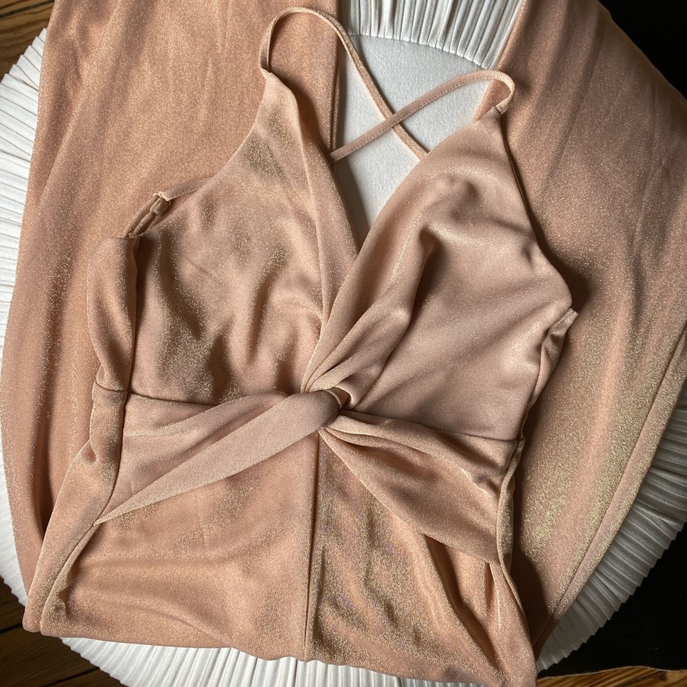 Superdown Sparkly Jumpsuit Size Small - image 1